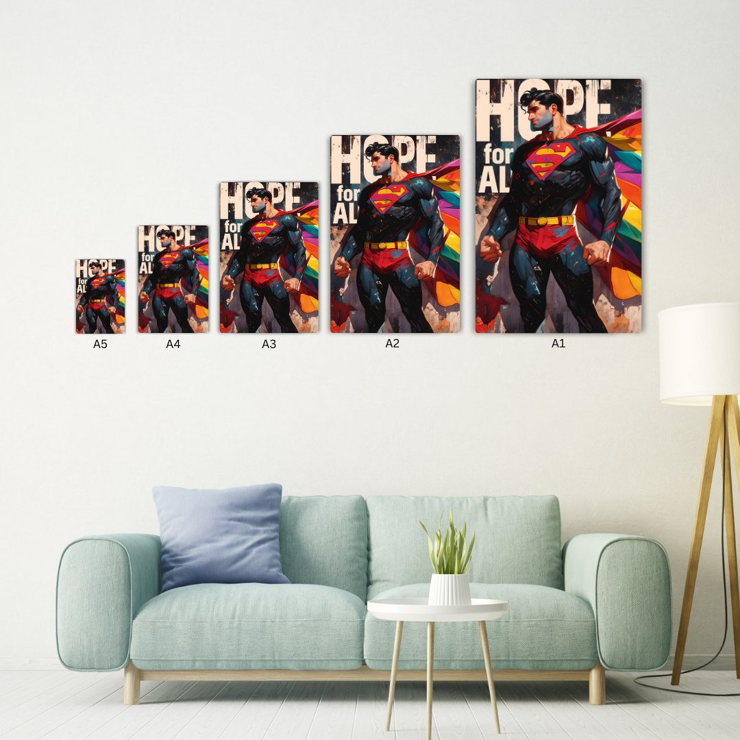 Superman Comic Metal Poster