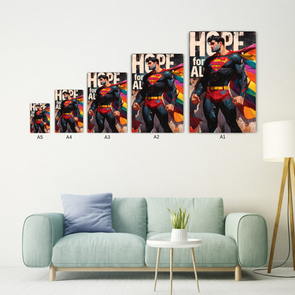 Superman Comic Metal Poster