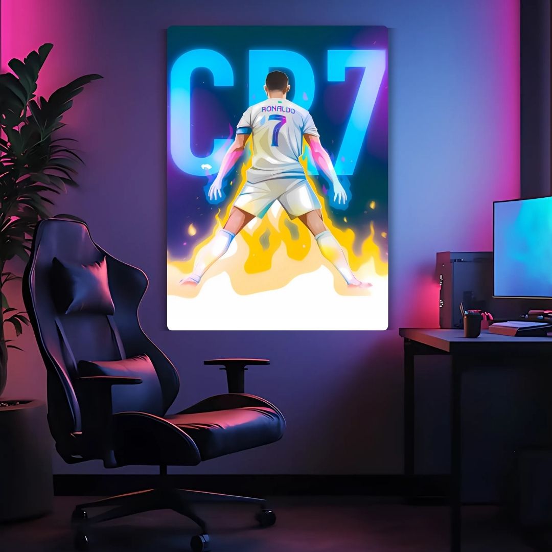CR7 The Fire Within Metal Poster