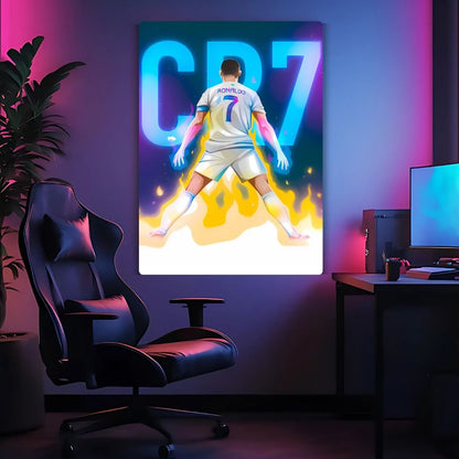 CR7 The Fire Within Metal Poster