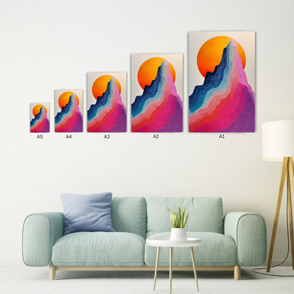 Sunset Metal Poster