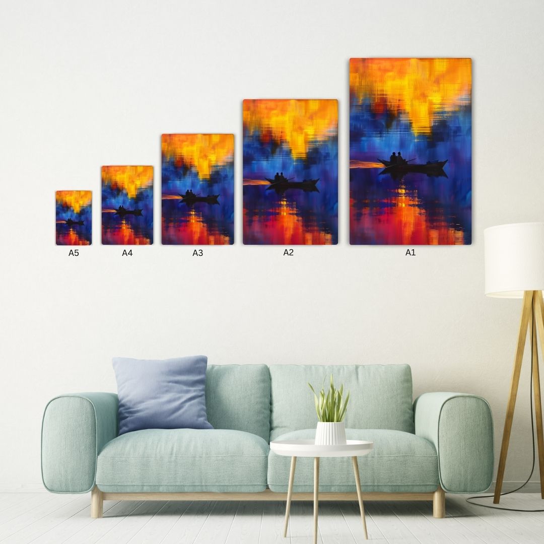 Sunset Reflections Metal Poster