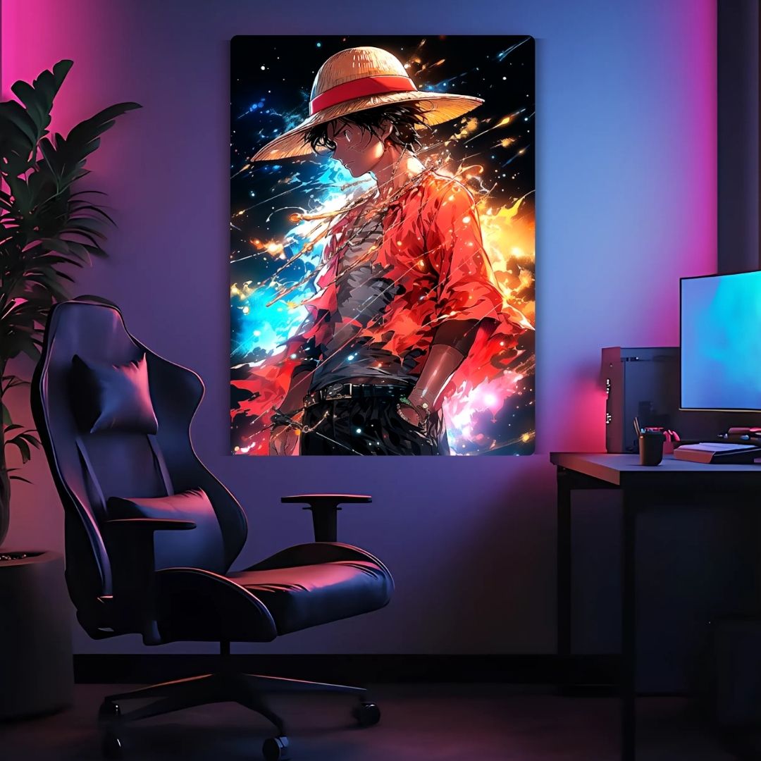 Luffy The Fire Within Metal Poster