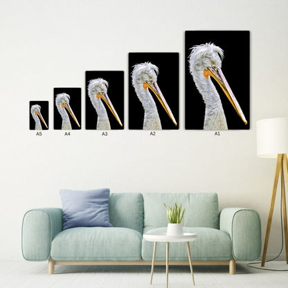 Dalmatian Pelican Metal Poster
