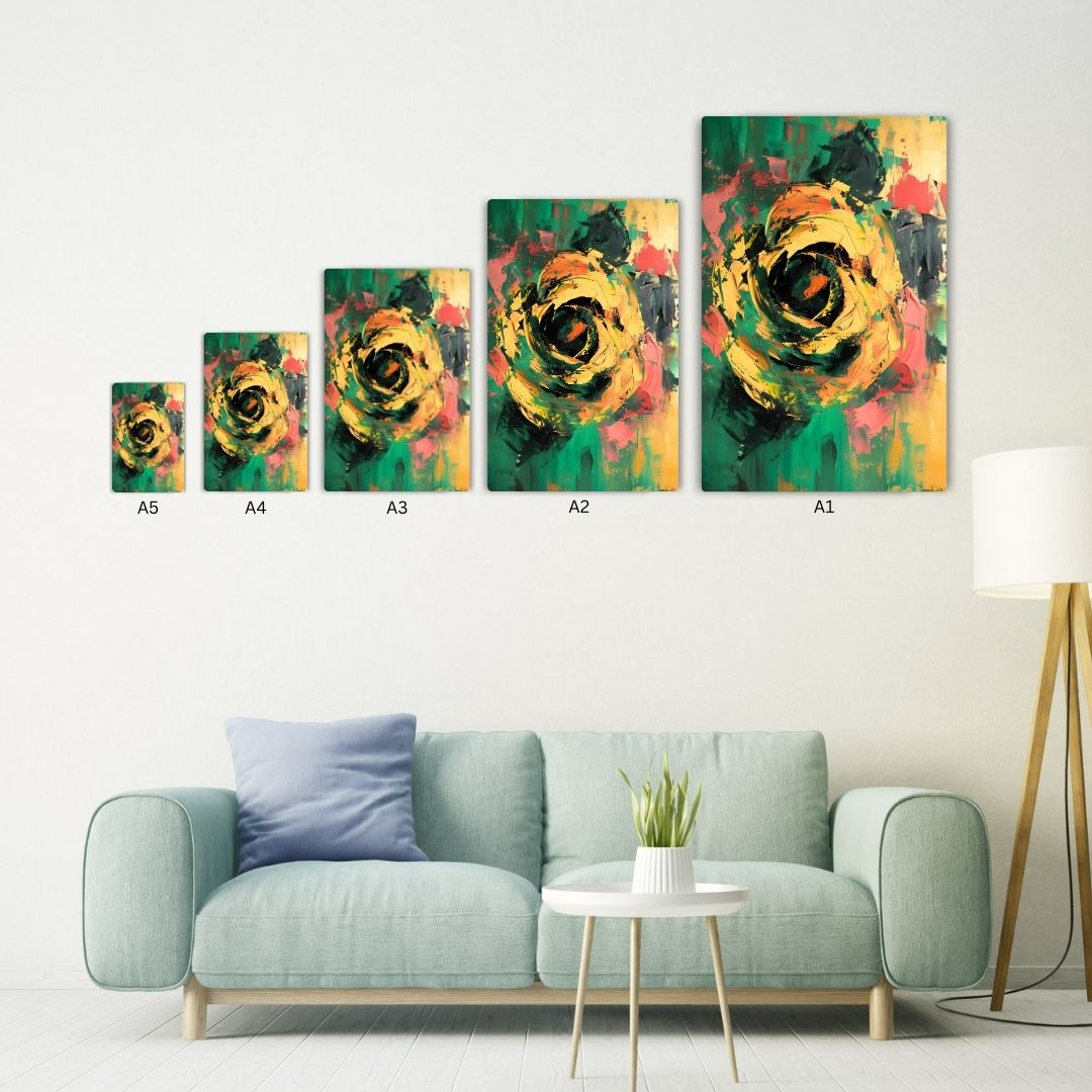 Floral Painting Metal Poster