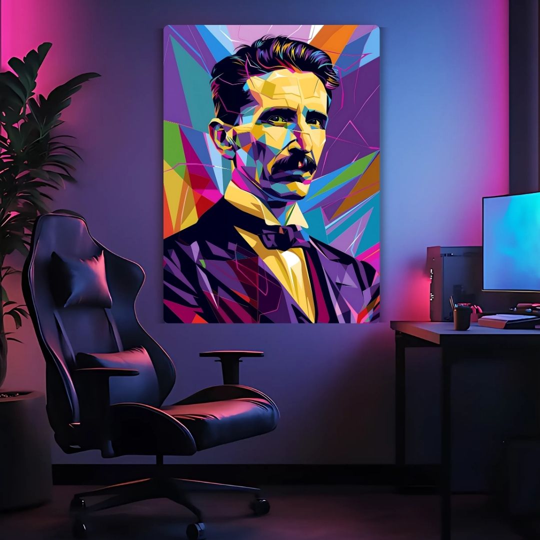 Nikola Tesla Metal Poster