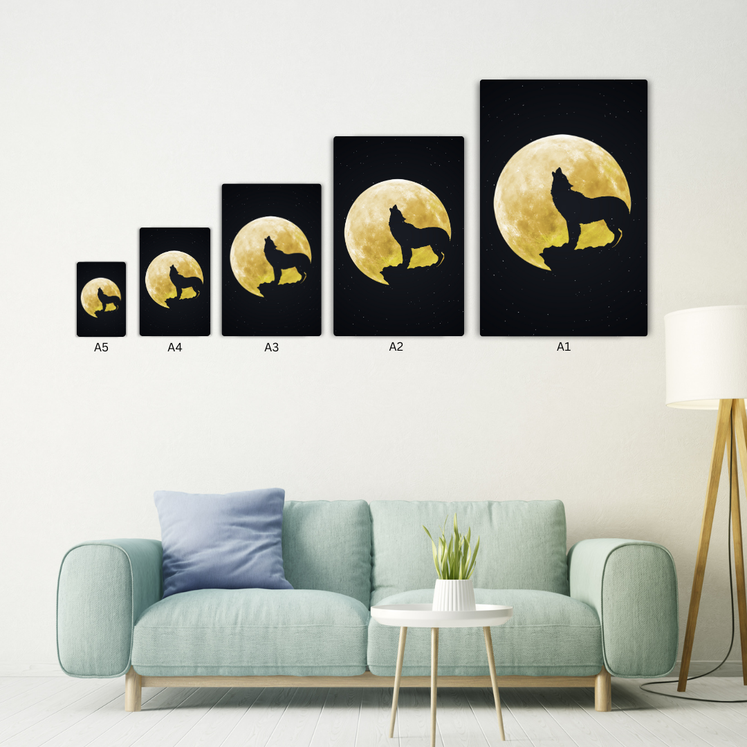 Wolf Metal Poster