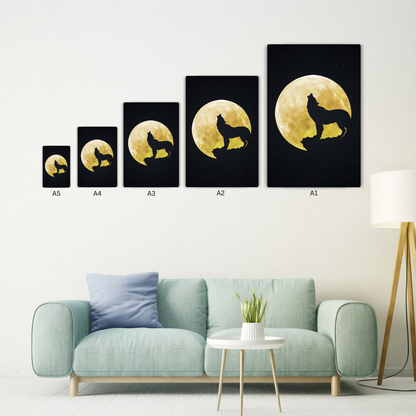 Wolf Metal Poster