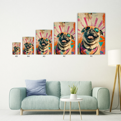 PUG Art Metal Poster