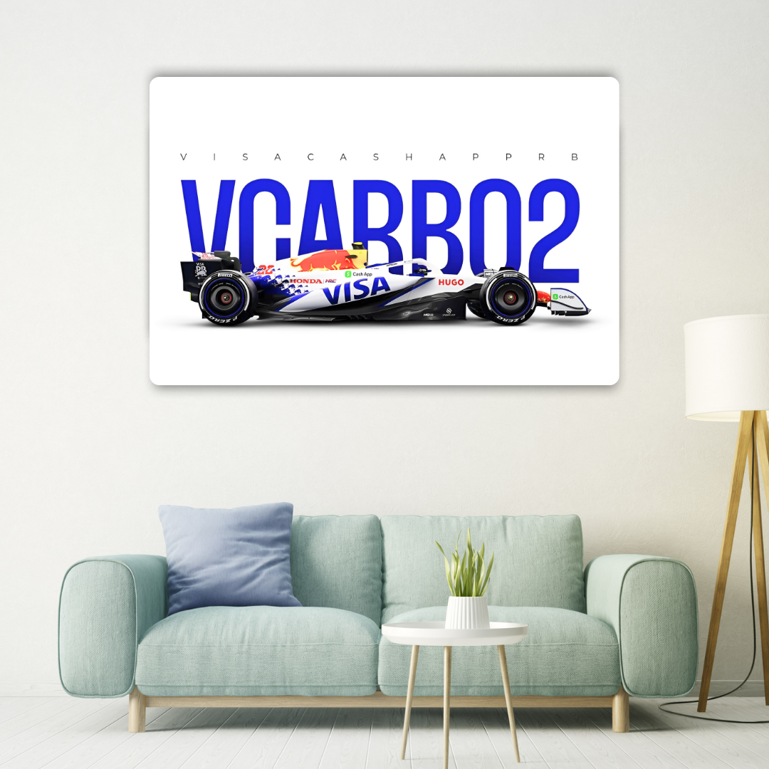 Formula 1 RB VCARB 02 Metal Poster