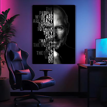 Steve Jobs - The People Metal Poster
