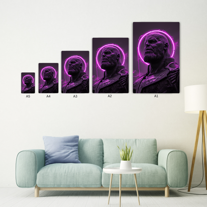Avengers Thanos Metal Poster - Walltistic 