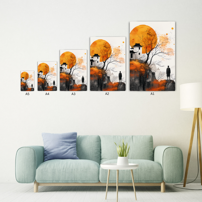 Anime Landscape Metal Poster