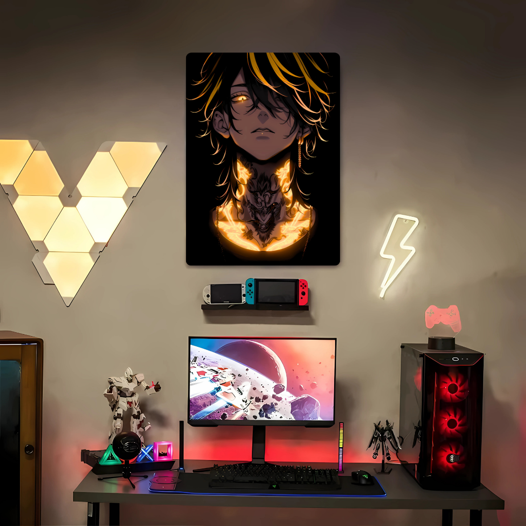 Kazutora Hanemiya Tokyo Revengers Metal Poster