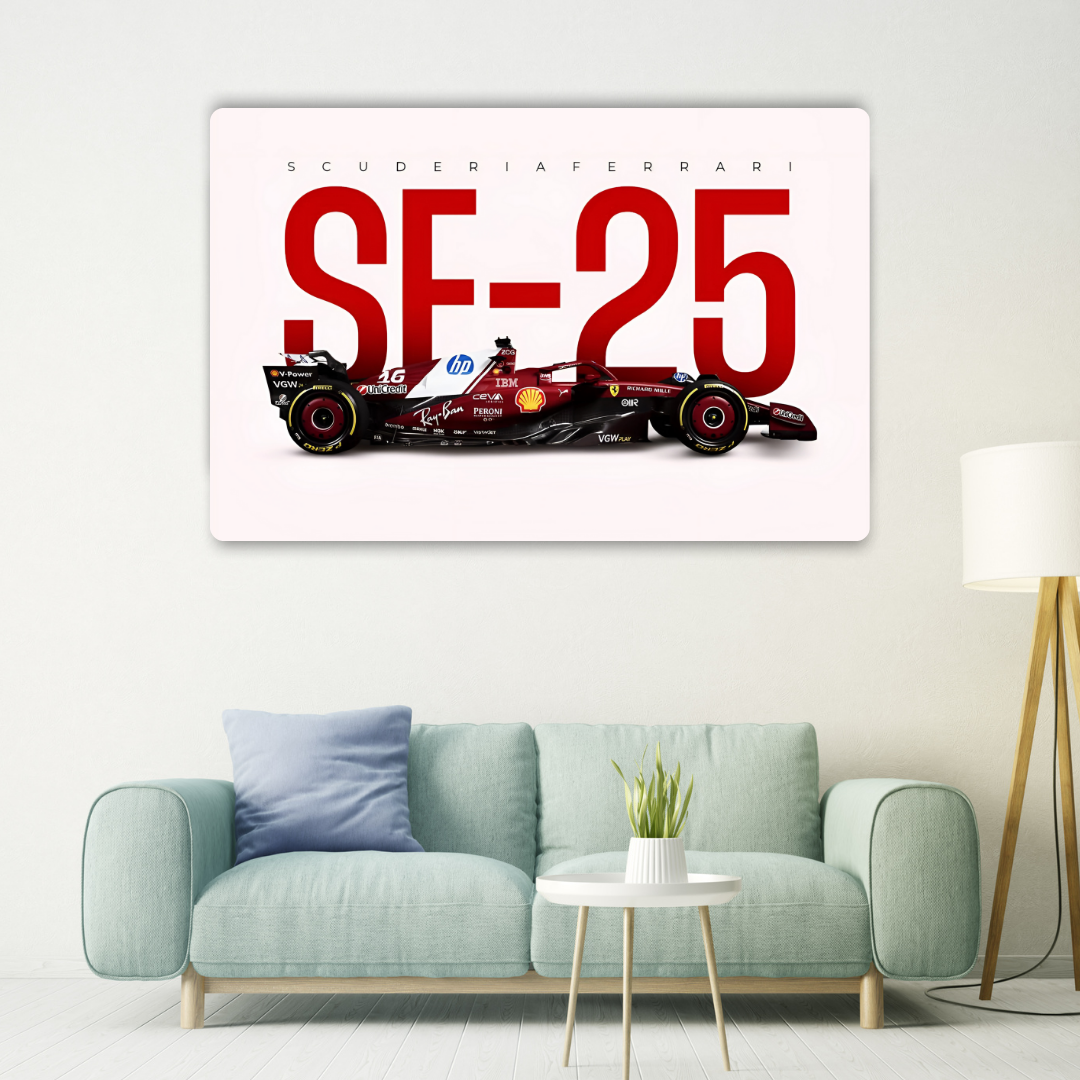Ferrari SF-25 Metal Poster