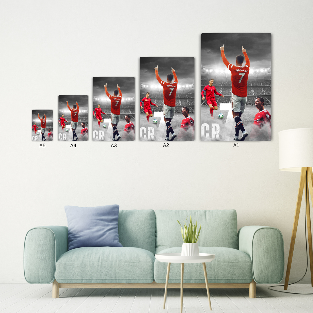 Cristiano Ronaldo - CR7 Metal Poster