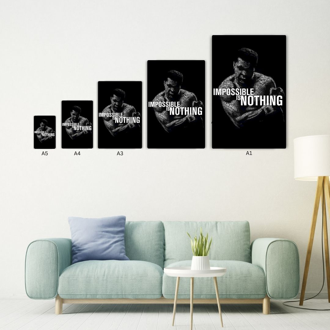 Impossible is Nothing Metal Poster