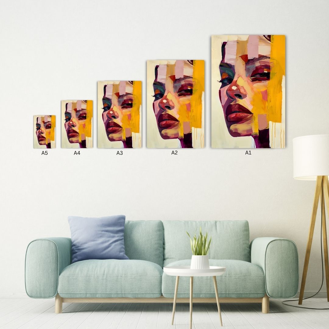 Fragmented Beauty Metal Poster