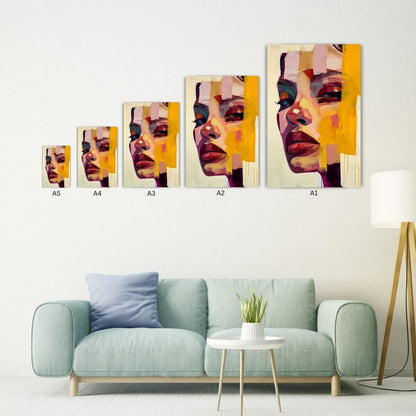 Fragmented Beauty Metal Poster