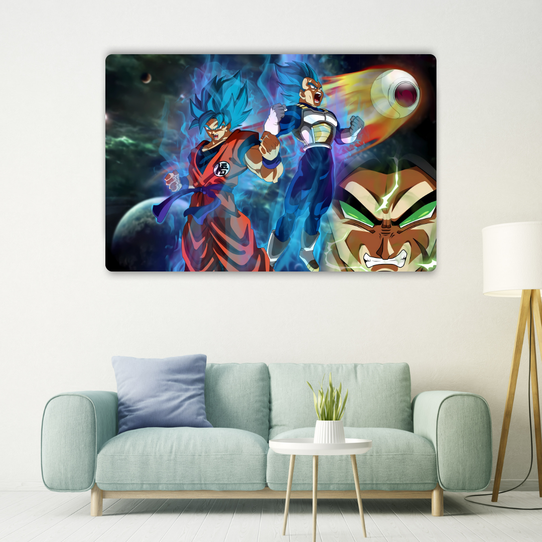 Saiyan Power Unleashed Metal Poster