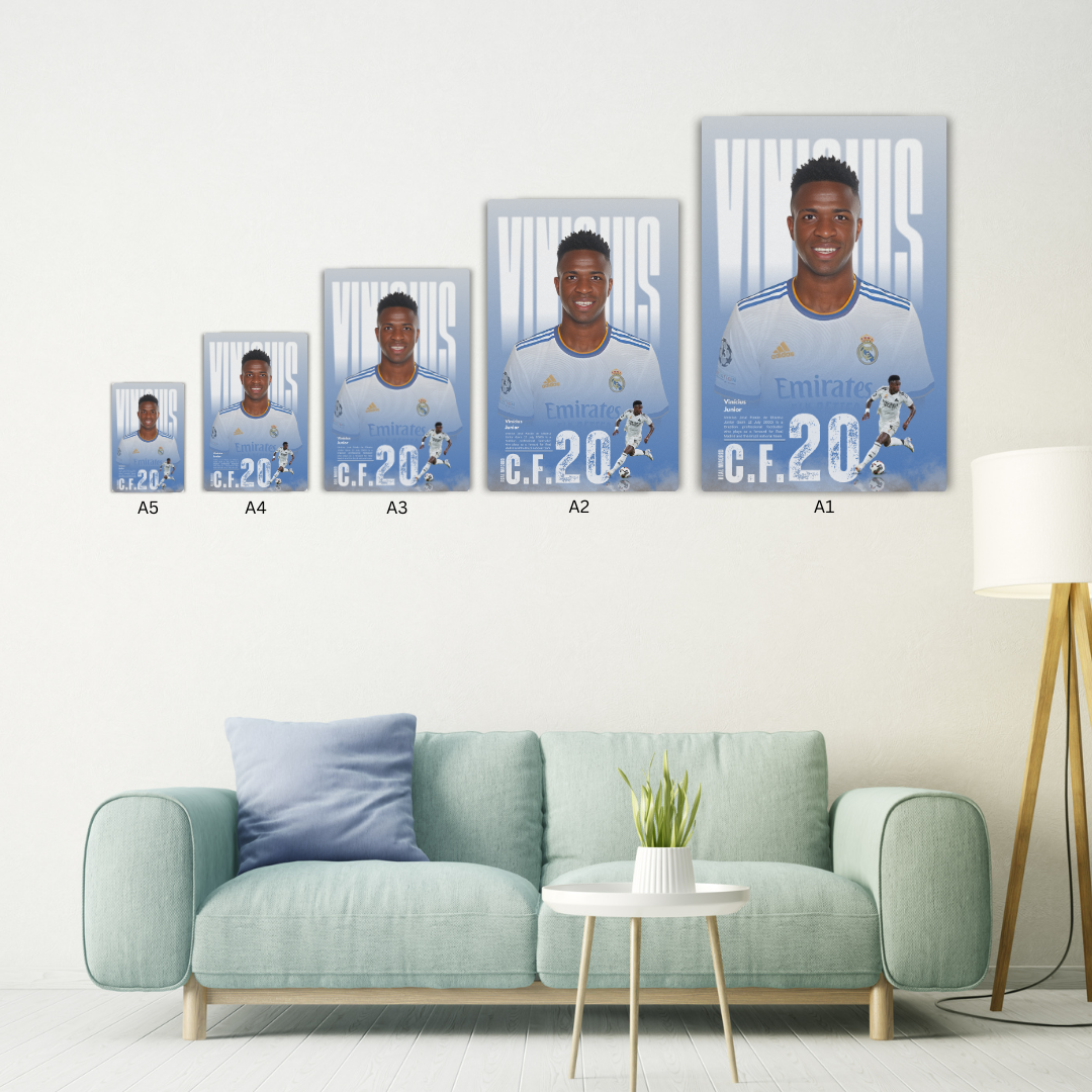 Vinícius Júnior Metal Poster