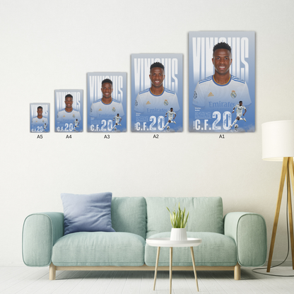 Vinícius Júnior Metal Poster