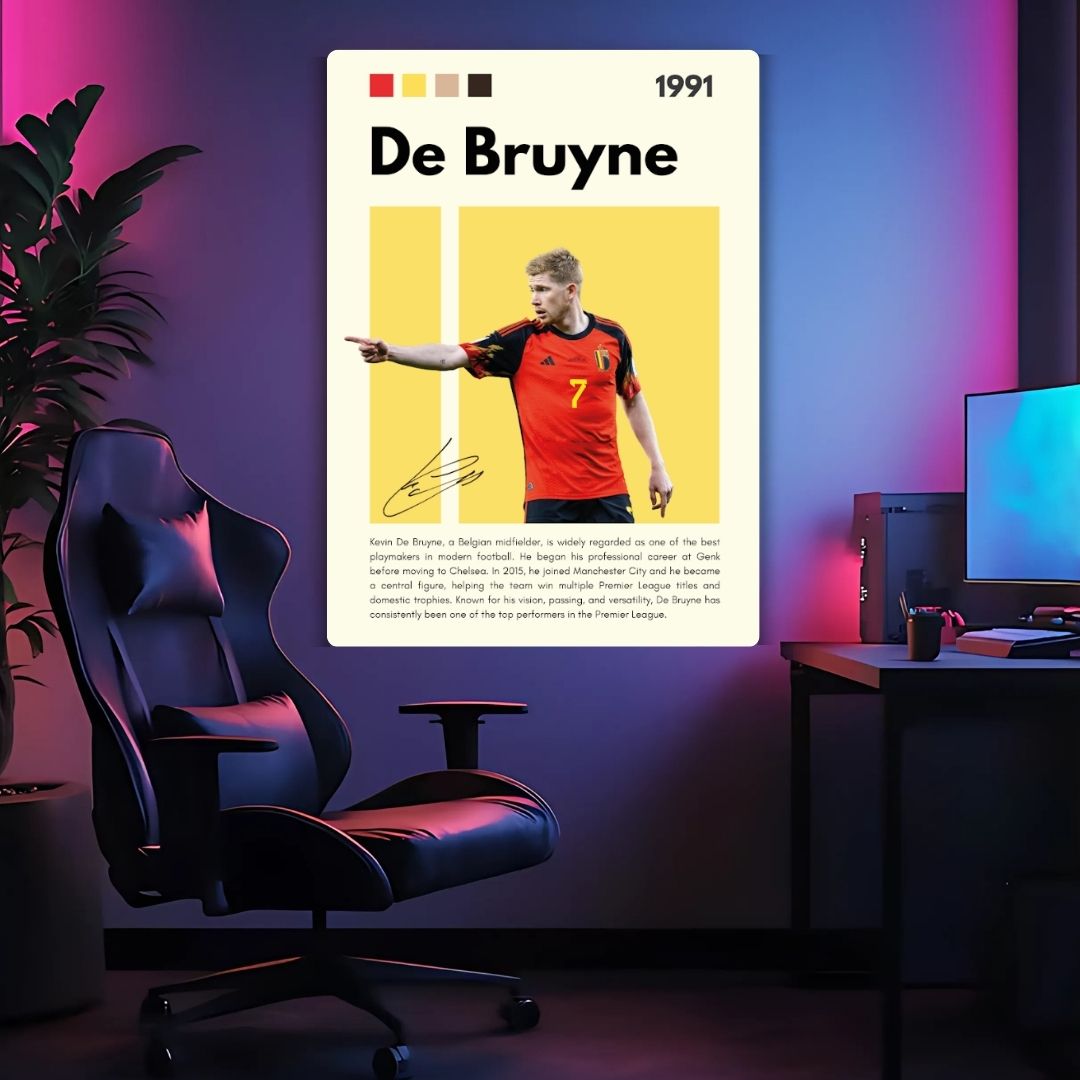Kevin De Bruyne Metal Poster