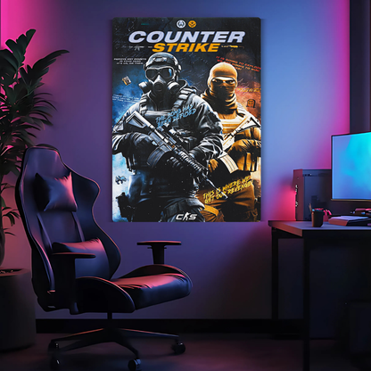 Counter Strike Metal Poster