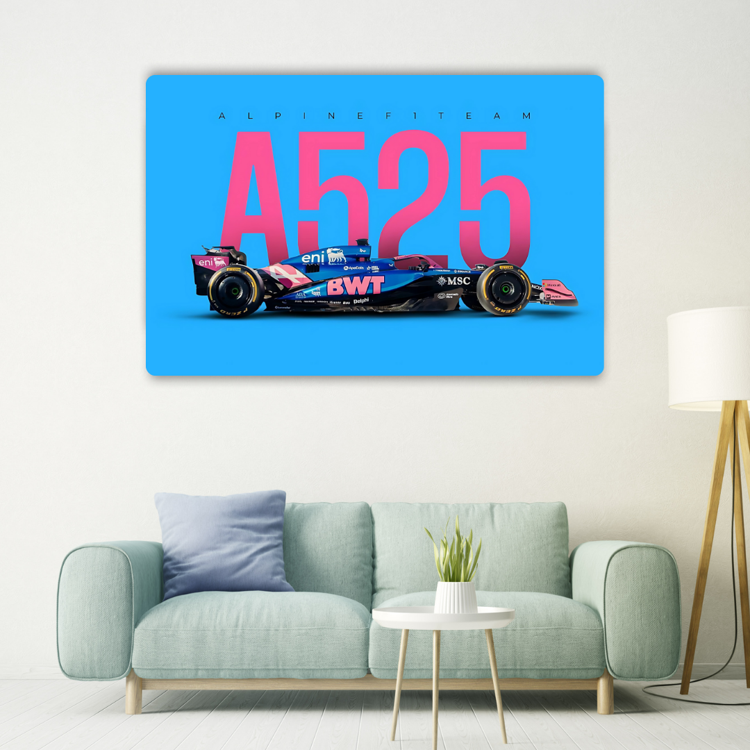 Alpine A524 Metal Poster