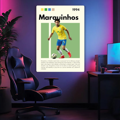 Marquinhos Metal Poster
