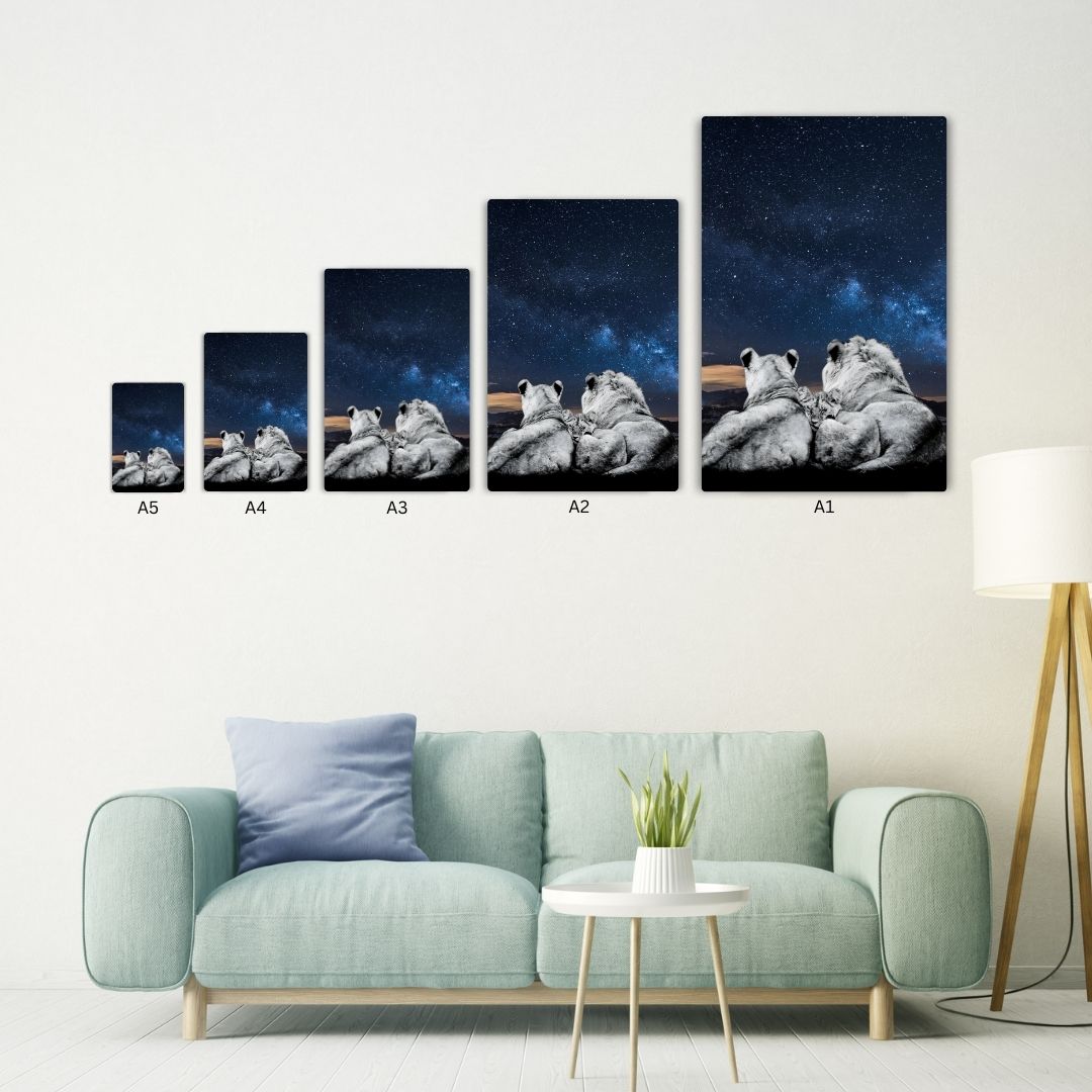 Lion's Night Watch Metal Poster