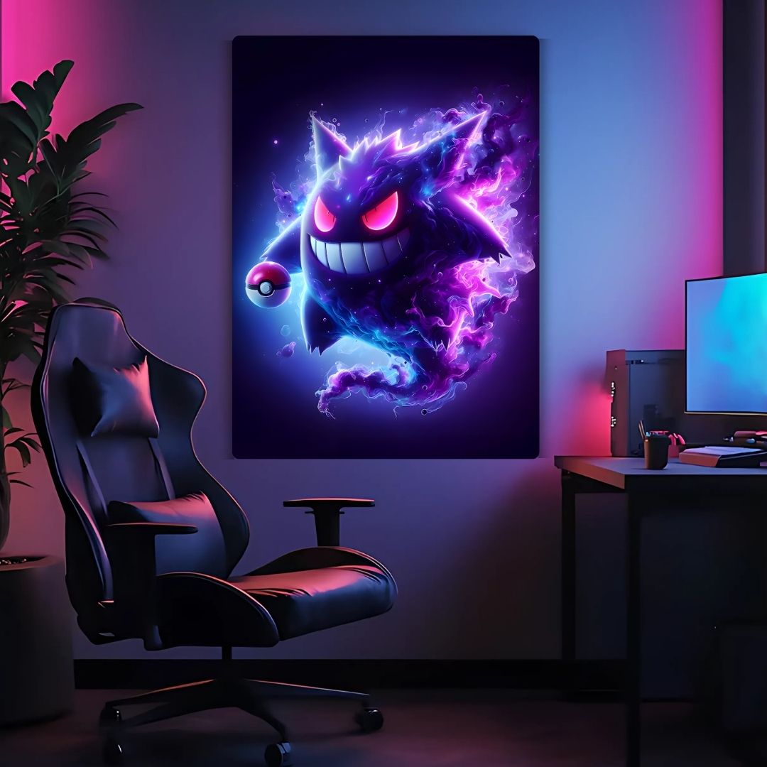 Gengar Metal Poster