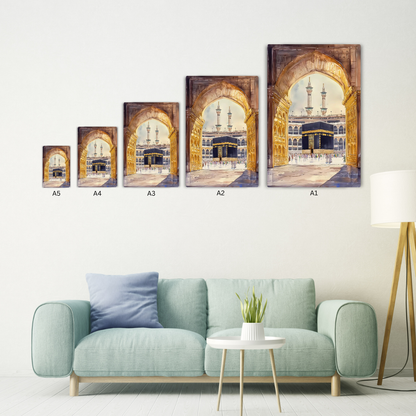 Holy Kaaba Metal Poster