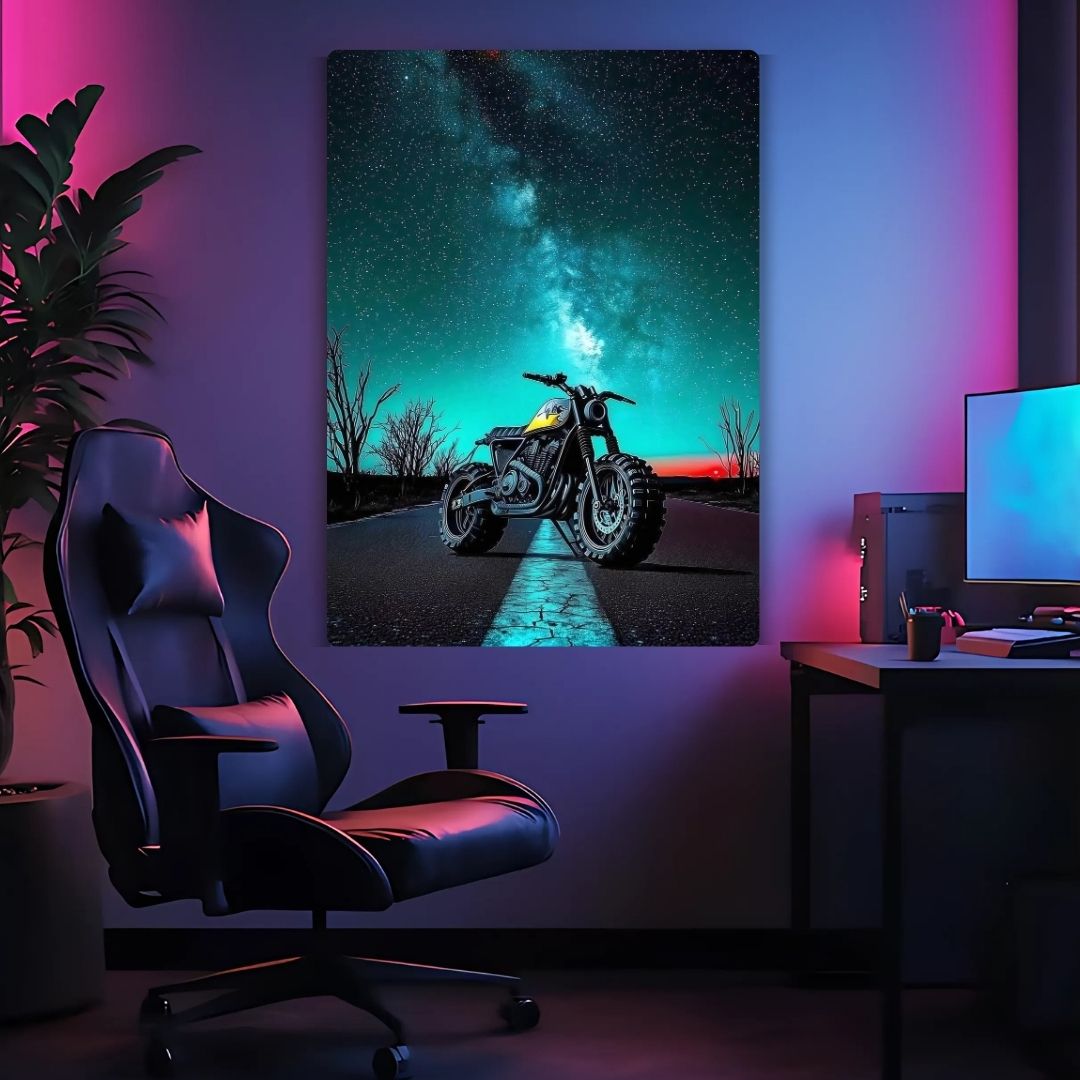 Midnight Rider Metal Poster