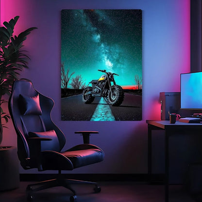 Midnight Rider Metal Poster
