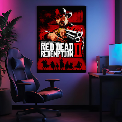 Red Dead II Metal Poster