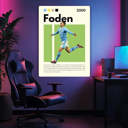 Phil Foden Metal Poster