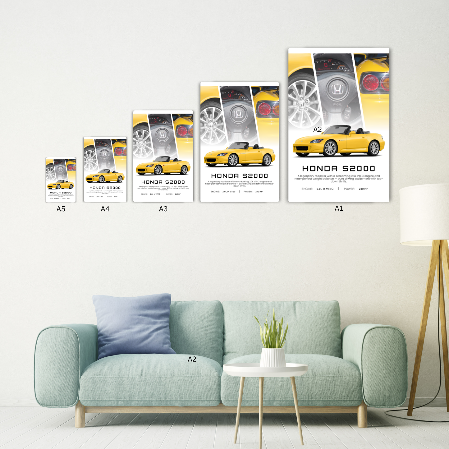 Honda S2000 Metal Poster