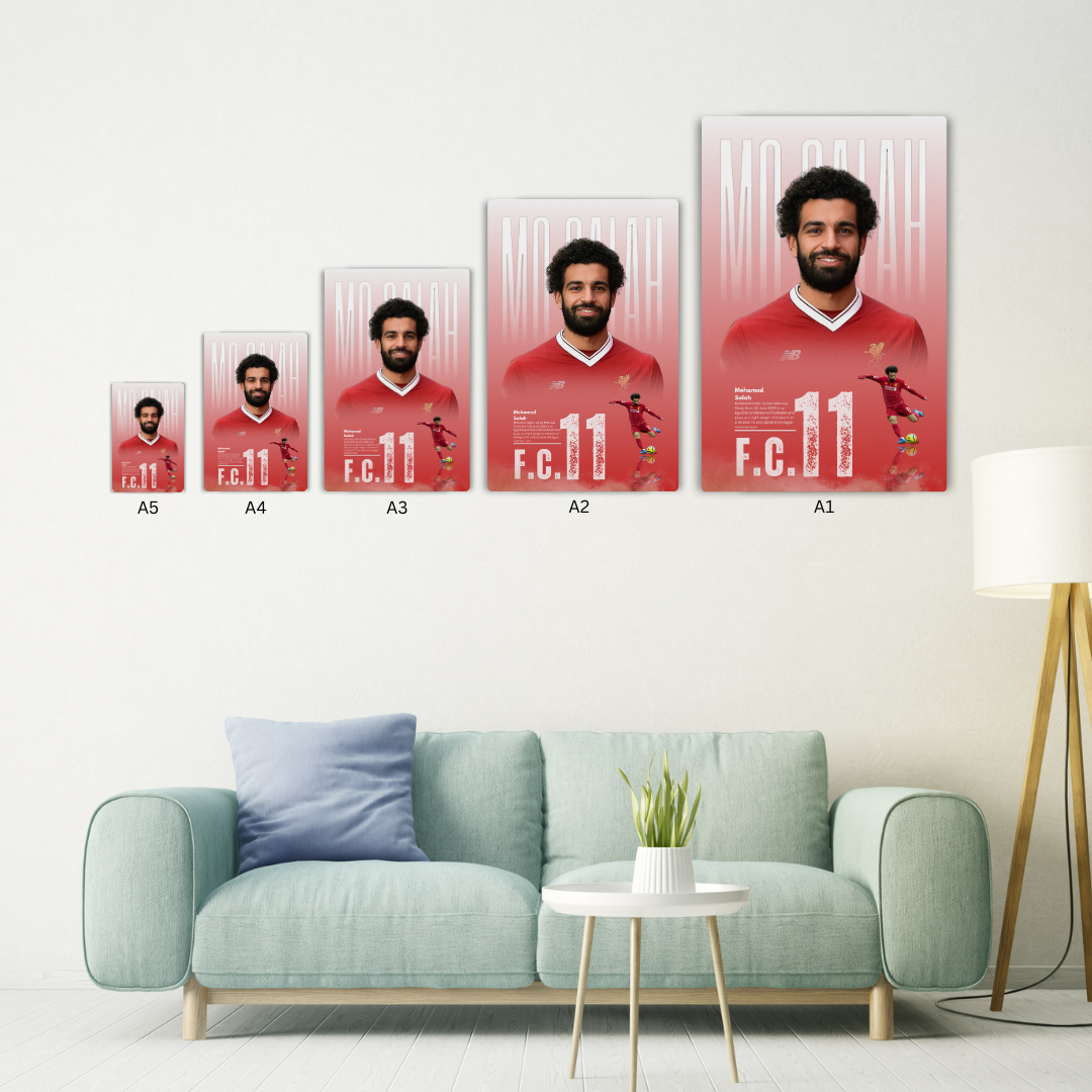 Mo Salah Metal Poster