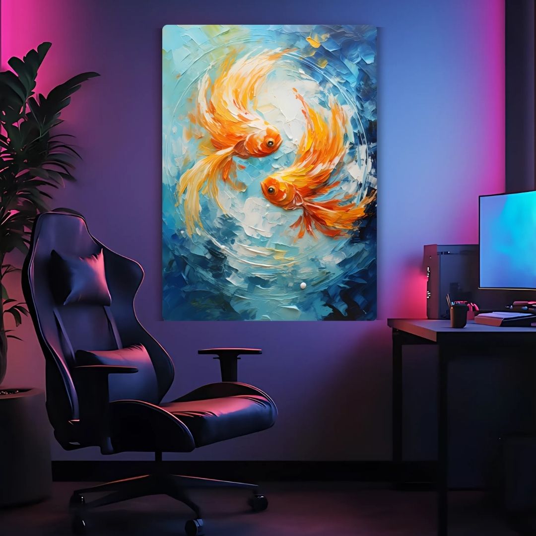 Goldfish Art Metal Poster