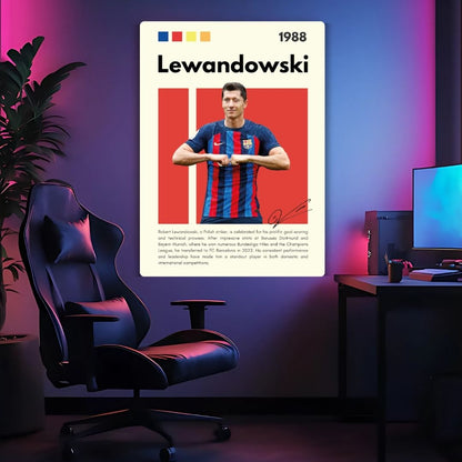 Robert Lewandowski Metal Poster