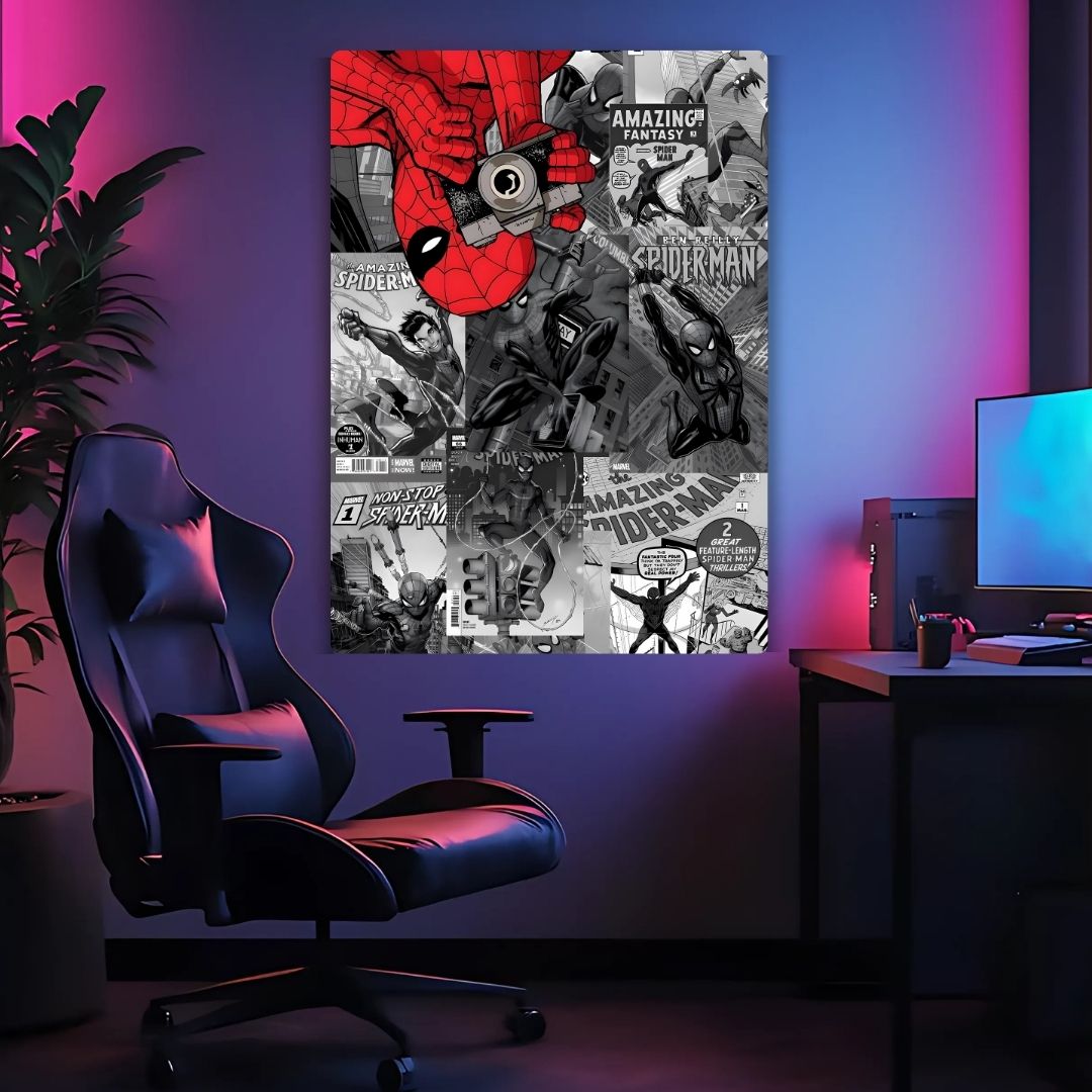 Spider-Verse Collage Metal Poster