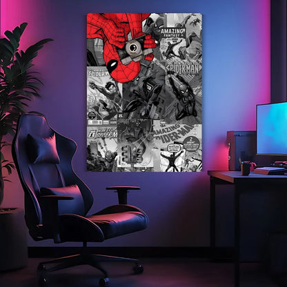 Spider-Verse Collage Metal Poster