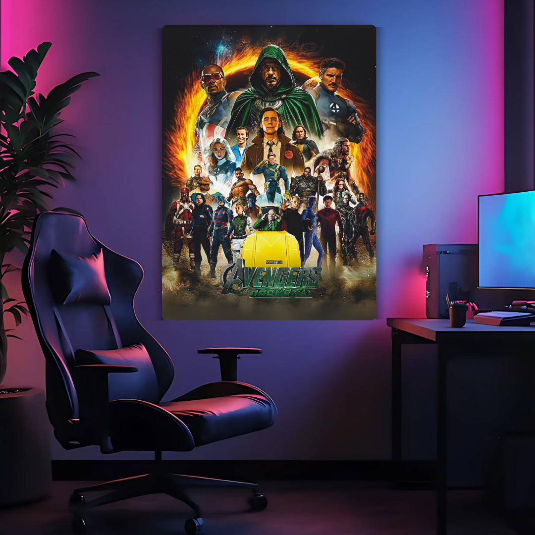Avengers Doomsday Metal Poster