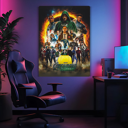 Avengers Doomsday Metal Poster