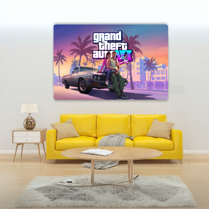 Grand Theft Auto VI Metal Poster