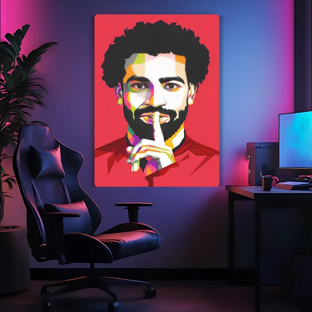 Mohamed Salah Art Metal Poster