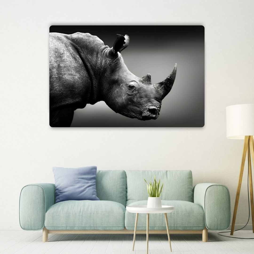 Rhino Metal Poster