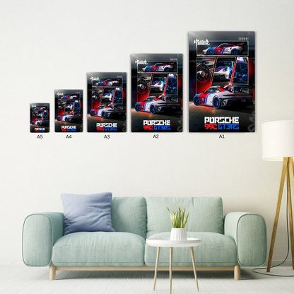 Porsche Metal Poster