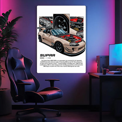 Supra MK4 A80 Metal Poster